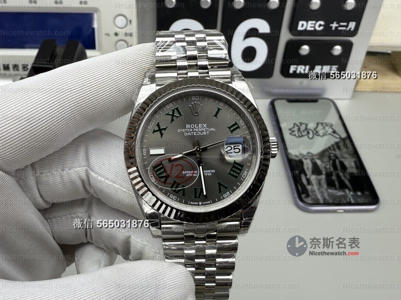 VS厂V2绿萝日志41mm深度评测：重量对版+丹东3235机芯，这次升级够不够硬核？ | 奈斯探表