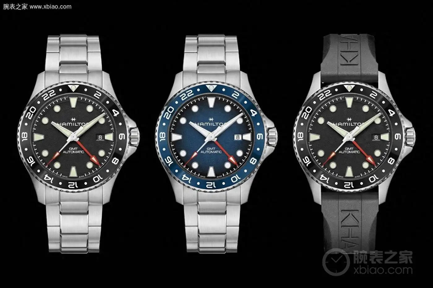 汉米尔顿推出三款全新水肺GMT 43mm:300米防水+陶瓷圈+80小时动储,1275瑞郎 | 奈斯探表 汉米尔顿推出三款全新水肺GMT 43mm:300米防水+陶瓷圈+80小时动储,1275瑞郎 | 奈斯探表