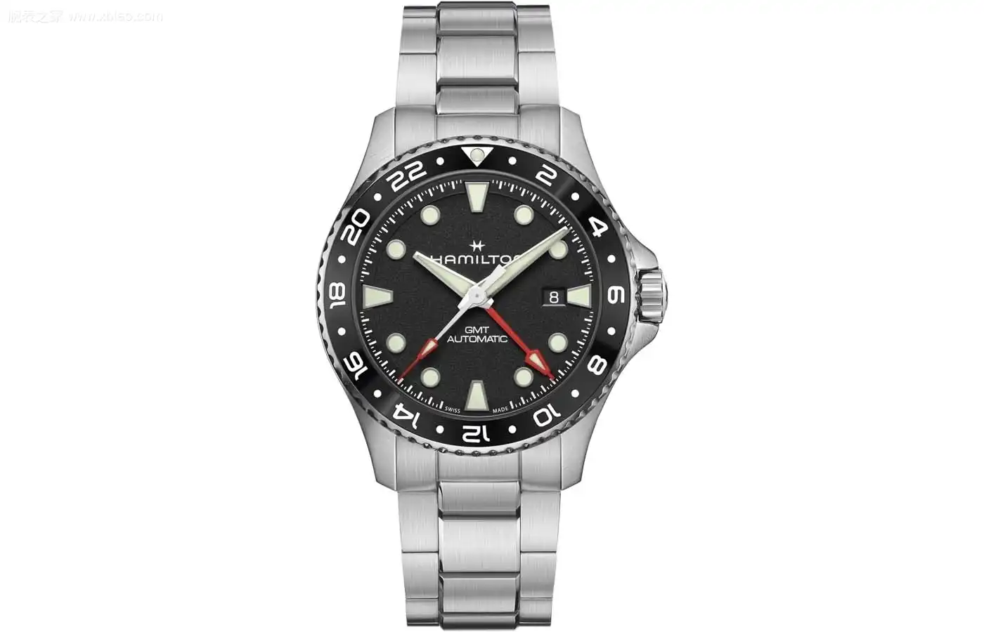 汉米尔顿推出三款全新水肺GMT 43mm:300米防水+陶瓷圈+80小时动储,1275瑞郎 | 奈斯探表 汉米尔顿推出三款全新水肺GMT 43mm:300米防水+陶瓷圈+80小时动储,1275瑞郎 | 奈斯探表