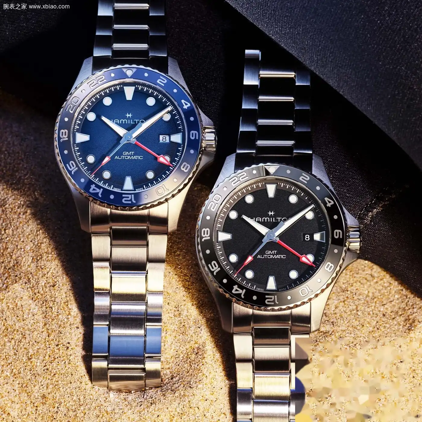 汉米尔顿推出三款全新水肺GMT 43mm:300米防水+陶瓷圈+80小时动储,1275瑞郎 | 奈斯探表 汉米尔顿推出三款全新水肺GMT 43mm:300米防水+陶瓷圈+80小时动储,1275瑞郎 | 奈斯探表