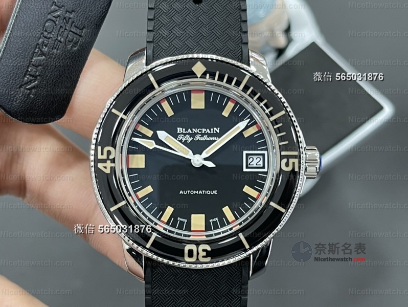 别再买低端货了!ZF厂宝珀五十噚5008B实拍,弧形镜面+鱼鳞纹打磨,细节狂魔都挑不出刺 | 奈斯探表 别再买低端货了!ZF厂宝珀五十噚5008B实拍,弧形镜面+鱼鳞纹打磨,细节狂魔都挑不出刺 | 奈斯探表