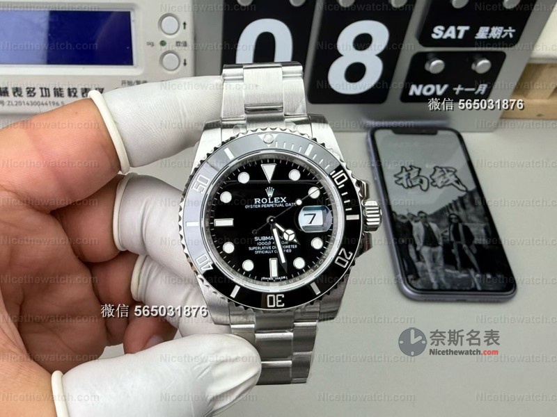 VS厂40mm黑水鬼经典二代,丹东3135机芯+155克配重,这质感真的能对标正品? | 奈斯探表 VS厂40mm黑水鬼经典二代,丹东3135机芯+155克配重,这质感真的能对标正品? | 奈斯探表