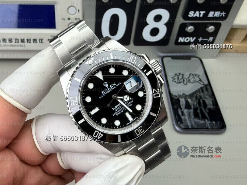 VS厂40mm黑水鬼经典二代,丹东3135机芯+155克配重,这质感真的能对标正品? | 奈斯探表 VS厂40mm黑水鬼经典二代,丹东3135机芯+155克配重,这质感真的能对标正品? | 奈斯探表