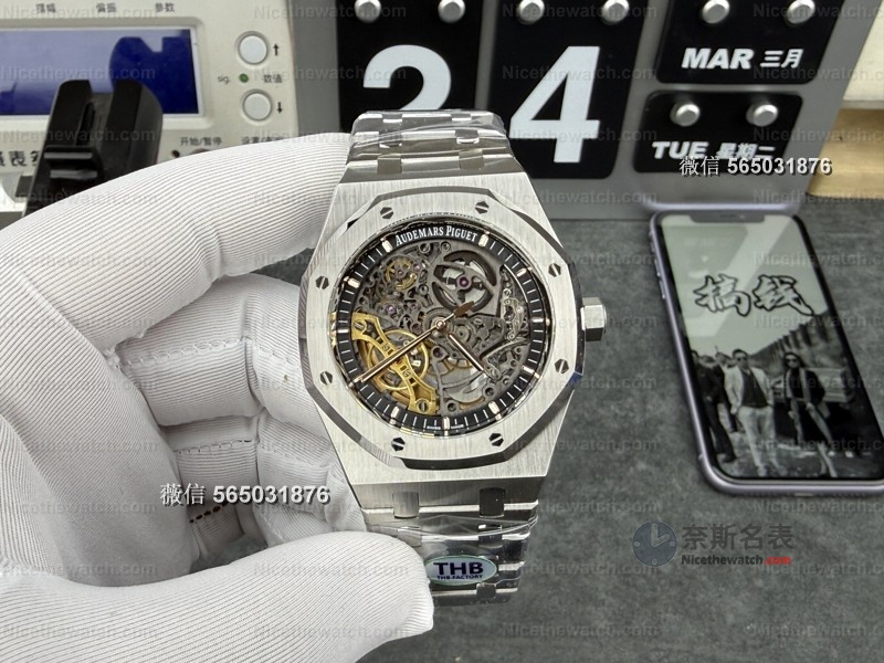 THB厂爱彼15407镂空复刻实测：一体镂空机芯，这款"骨架艺术品"真的顶！ | 奈斯探表