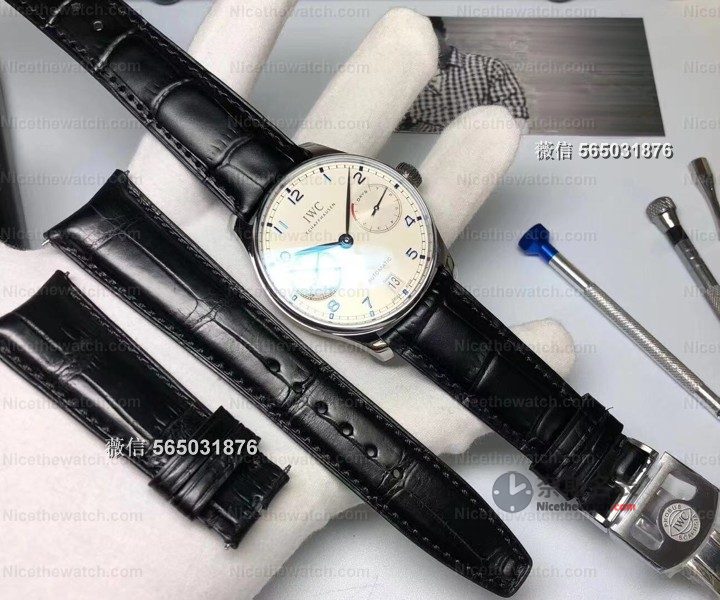 皮表带发臭开裂别硬撑！2-3年必须换，ZF万国葡七换鳄鱼皮实拍太惊艳 | 奈斯探表