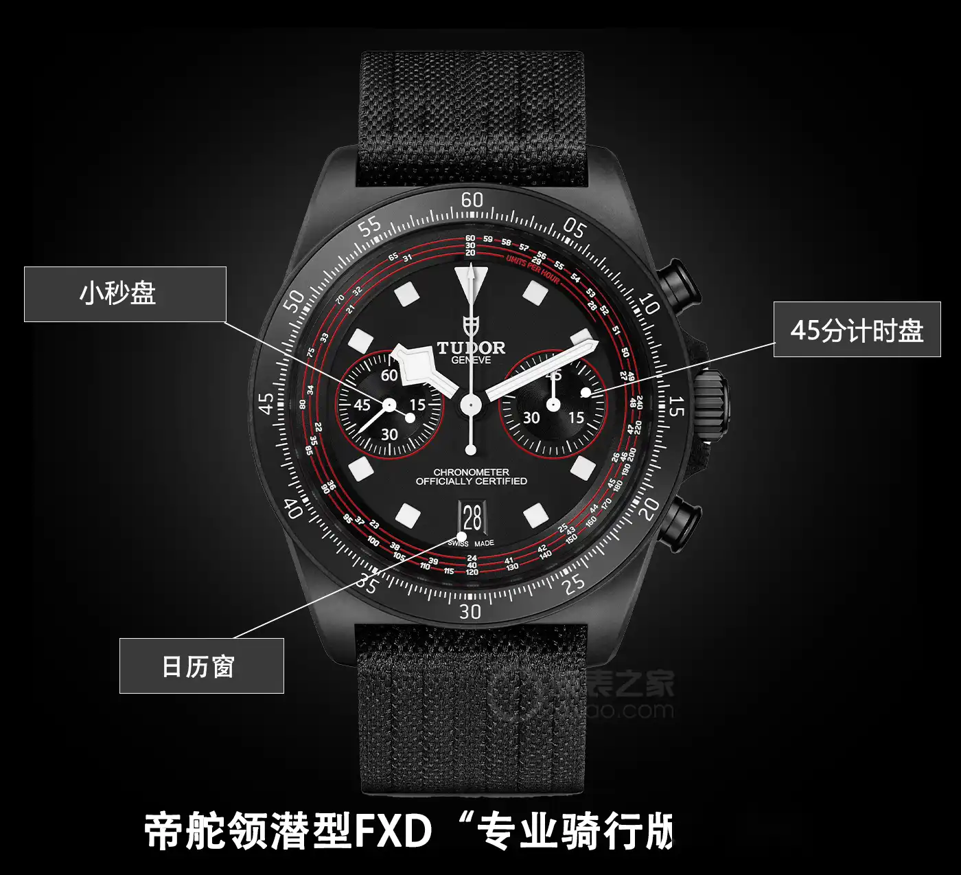 帝舵碳纤维计时表来了!43mm领潜型FXD专业骑行版,专测自行车速度 | 奈斯探表 帝舵碳纤维计时表来了!43mm领潜型FXD专业骑行版,专测自行车速度 | 奈斯探表