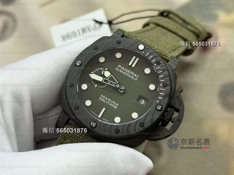 VS 厂沛纳海 1698 实测：碳纤维表壳 +P9000 机芯，这款军表硬汉太硬核了！ | 奈斯探表
