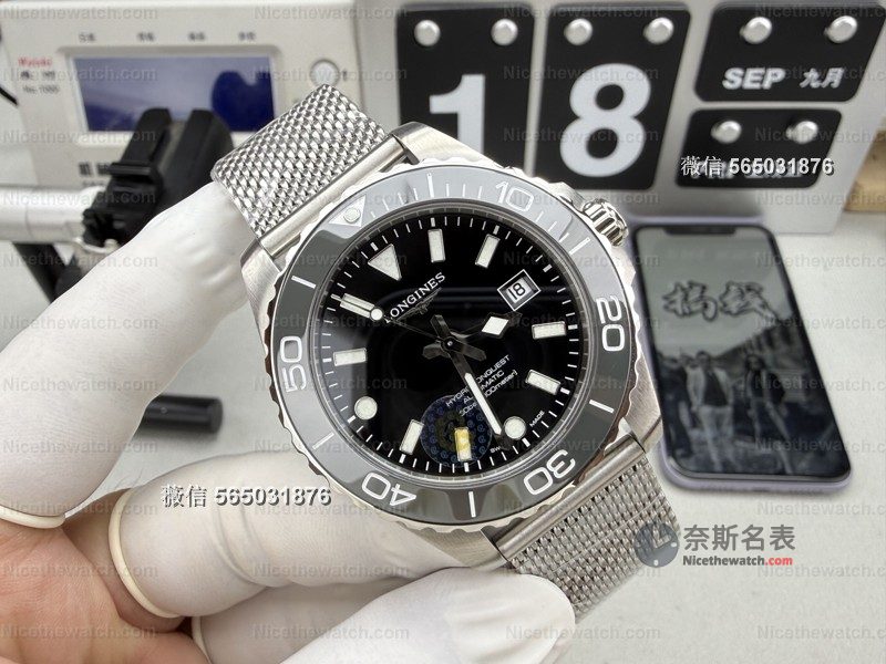 浪琴三代康卡斯怎么选?CR厂黑面版本深度拆解,海鸥2824机芯与微调表扣细节太顶了! | 奈斯探表 浪琴三代康卡斯怎么选?CR厂黑面版本深度拆解,海鸥2824机芯与微调表扣细节太顶了! | 奈斯探表