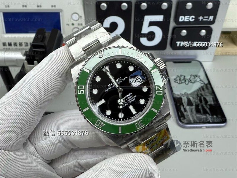41mm绿水鬼三代与四代怎么选?VS厂与ARF厂深度对比,外圈发色与机芯细节全揭秘 | 奈斯探表 41mm绿水鬼三代与四代怎么选?VS厂与ARF厂深度对比,外圈发色与机芯细节全揭秘 | 奈斯探表