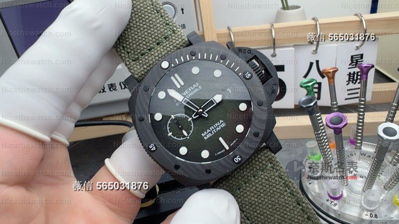 VS厂沛纳海1698碳纤维版深度拆解:122g极致轻盈+P9100一体机芯,硬汉必入! | 奈斯探表 VS厂沛纳海1698碳纤维版深度拆解:122g极致轻盈+P9100一体机芯,硬汉必入! | 奈斯探表