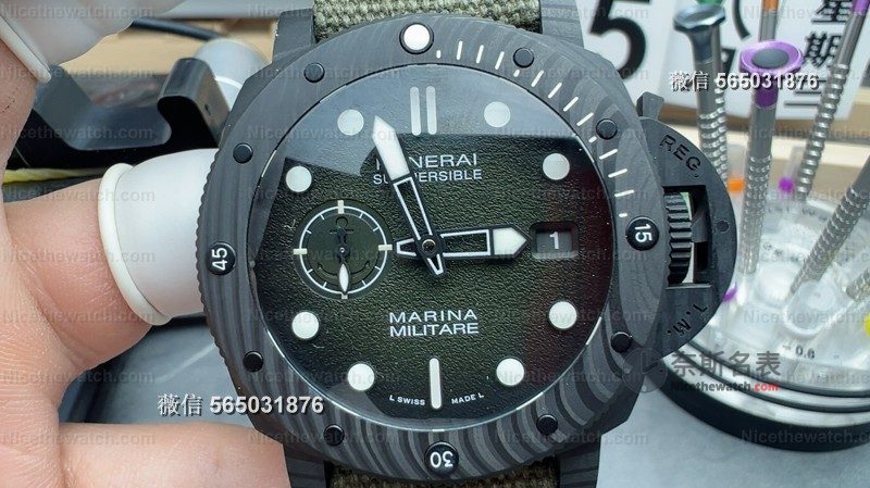 VS厂沛纳海1698碳纤维版深度拆解:122g极致轻盈+P9100一体机芯,硬汉必入! | 奈斯探表 VS厂沛纳海1698碳纤维版深度拆解:122g极致轻盈+P9100一体机芯,硬汉必入! | 奈斯探表